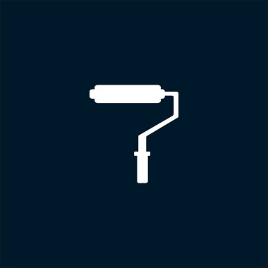 boya silindiri düz simgesi, vektör, illüstrasyon