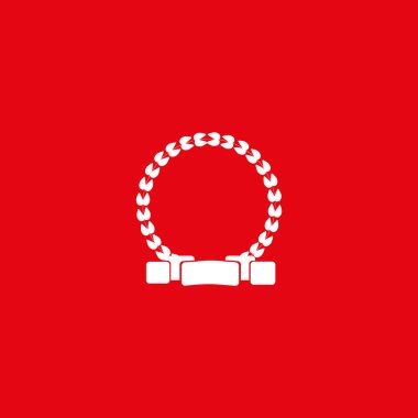 kupa düz simgesi, vektör illüstrasyonu 