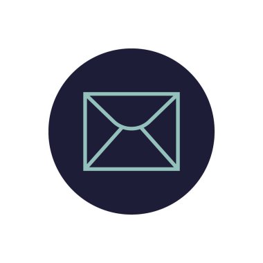mektup zarfının minimalist vektör simgesi