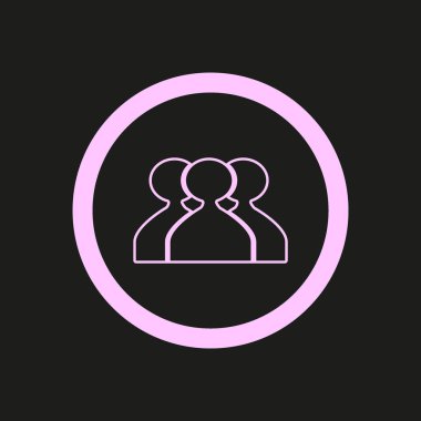 ekip çalışması düz simgesi, vektör çizim  