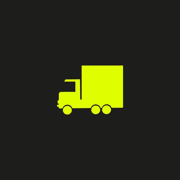 Enorme Entrega Camión Vector Ilustración — Vector de stock