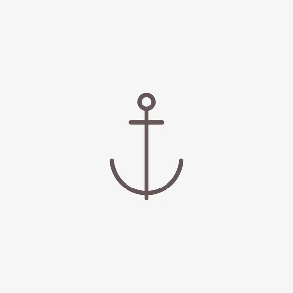 Anchor Flat Icon Vector Illustration — Stock Vector