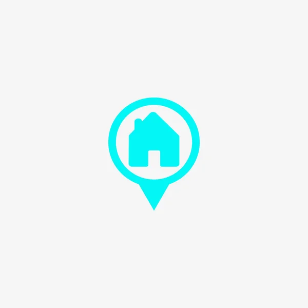 Casa Icono Plano Ilustración Vectorial — Vector de stock