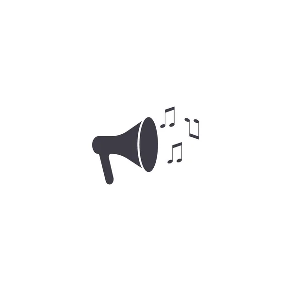 Megaphone Simple Icon Vector Illustration — Stock Vector