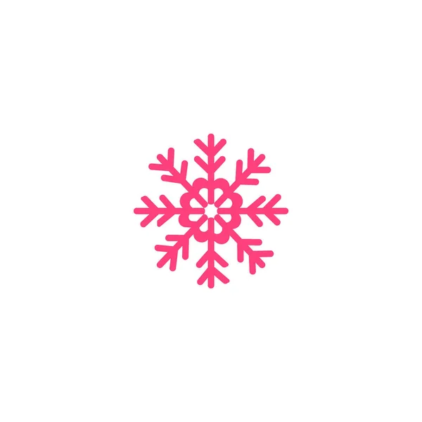 Ilustración Minimalista Copo Nieve Icono Vector — Archivo Imágenes Vectoriales