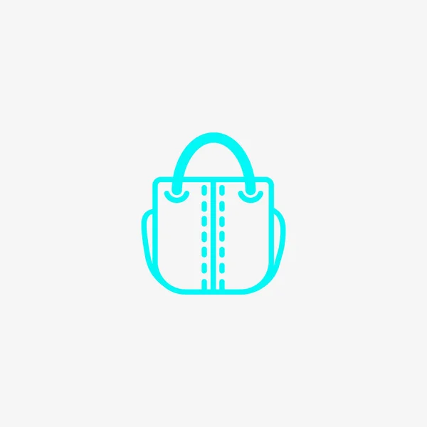 Female Handbag Flat Icon — Stock Vector