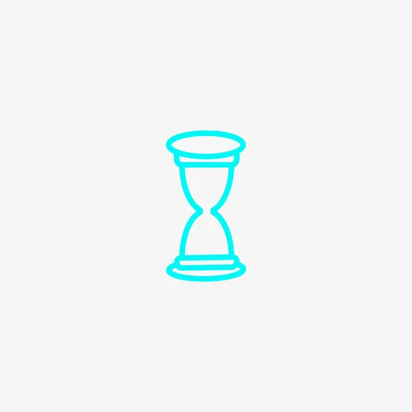 Icono Web Reloj Arena Ilustración Vectorial Minimalista — Archivo Imágenes Vectoriales