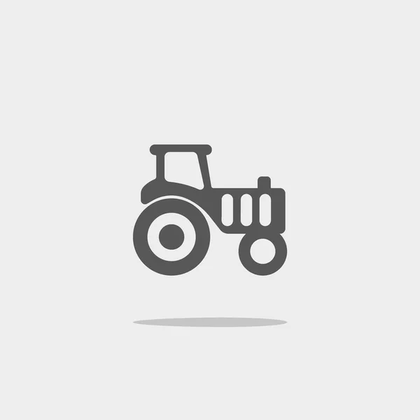 Tractor Flat Icon Vector Illustration — Stock Vector