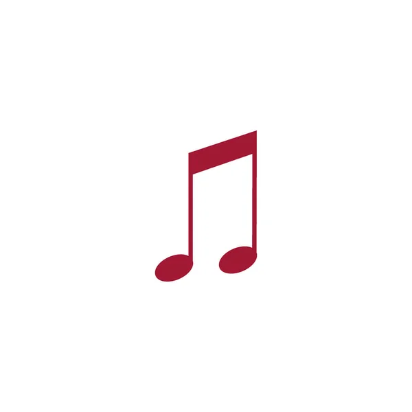 Ícone Vetor Minimalista Símbolo Nota Música —  Vetores de Stock
