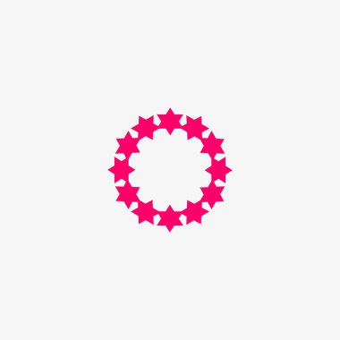 Noel çelenk düz stil ikonu, vektör çizim  