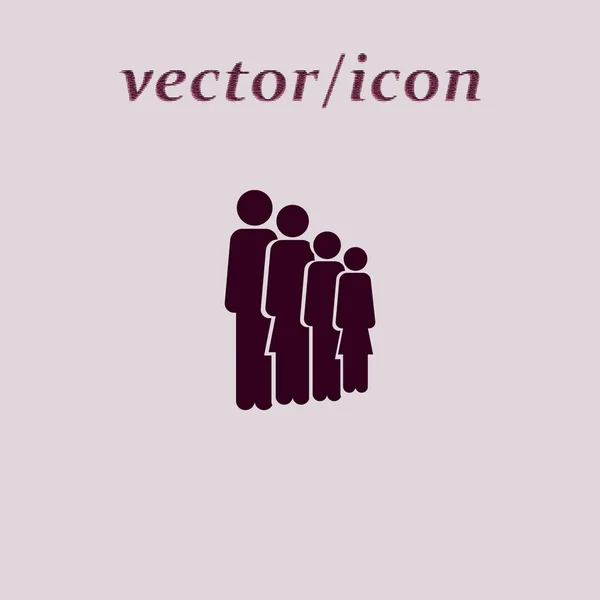Иконка Семьи Векторная Иллюстрация — стоковый вектор