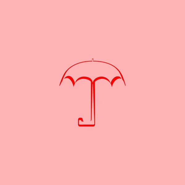 Vector Illustration Icon Open Umbrella — Stock Vector