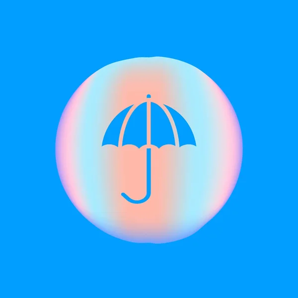 Icône Illustration Vectorielle Parapluie Ouvert — Image vectorielle