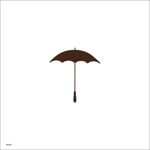 Icône Illustration Vectorielle Parapluie Ouvert — Image vectorielle