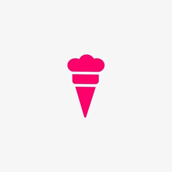 Minimalistic Icon Ice Cream Vector Illustration — Stock Vector