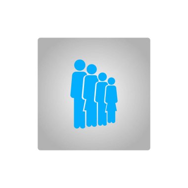 Grup insanlar ayakta birlikte vektör simgesi