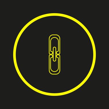 zincir baklalarinin vektör çizim minimalist simgesi