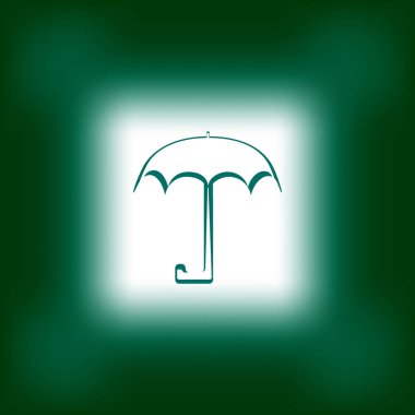 vektör çizim simgesini açık şemsiye