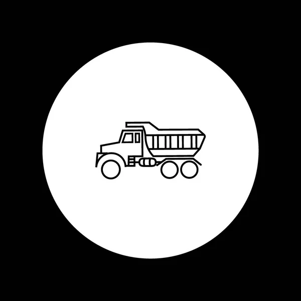 巨大なトラックのロゴのテンプレート — ストックベクタ