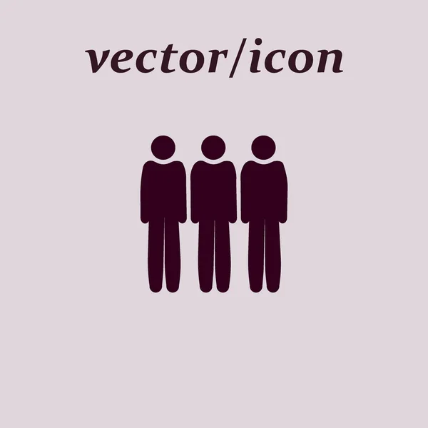 Personnes Illustration Icône Vectorielle — Image vectorielle