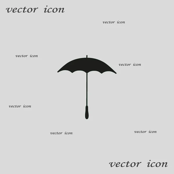 Ícone Ilustração Vetorial Guarda Chuva Aberto — Vetor de Stock