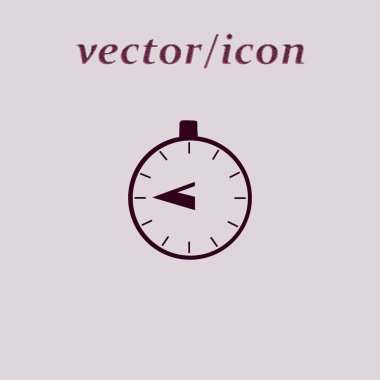 Kronometre web simgesi, minimalist vektör çizim