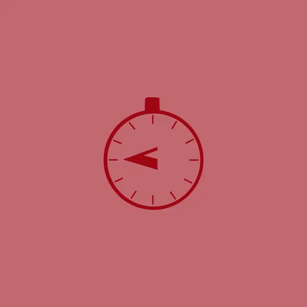 Icône Web Chronomètre Illustration Vectorielle Minimaliste — Image vectorielle