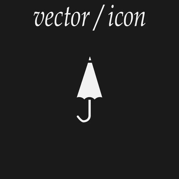 Vektor Illustration Symbol Des Geschlossenen Schirms — Stockvektor