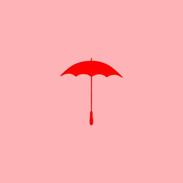 Icône Illustration Vectorielle Parapluie Ouvert — Image vectorielle