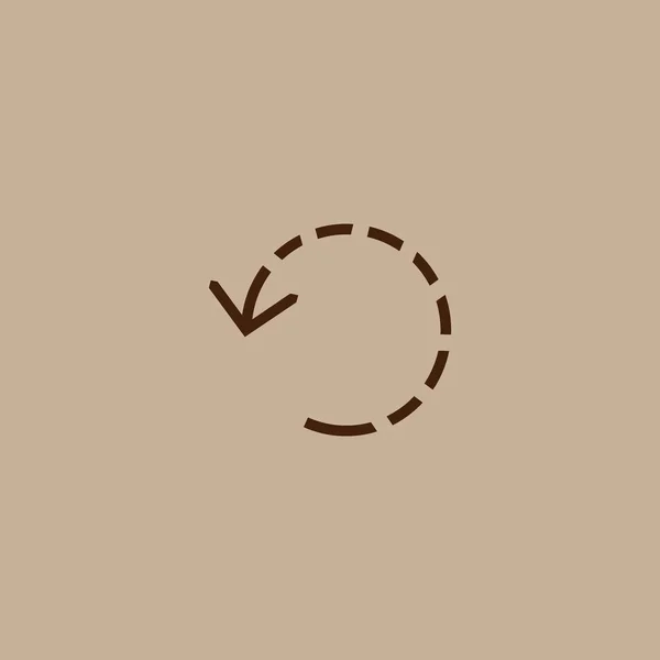 Перезапуск Плоской Иконки Вектора Иллюстрации Концепции Кнопки Медиа — стоковый вектор