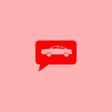 Binek otomobil minimalist vektör simgesi
