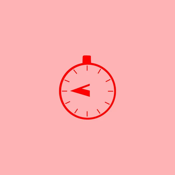 Stopwatch Icono Web Ilustración Vectorial Minimalista — Archivo Imágenes Vectoriales