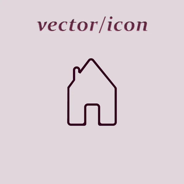 Иконка Дома Векторная Иллюстрация — стоковый вектор