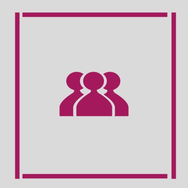 ekip çalışması düz simgesi, vektör çizim  