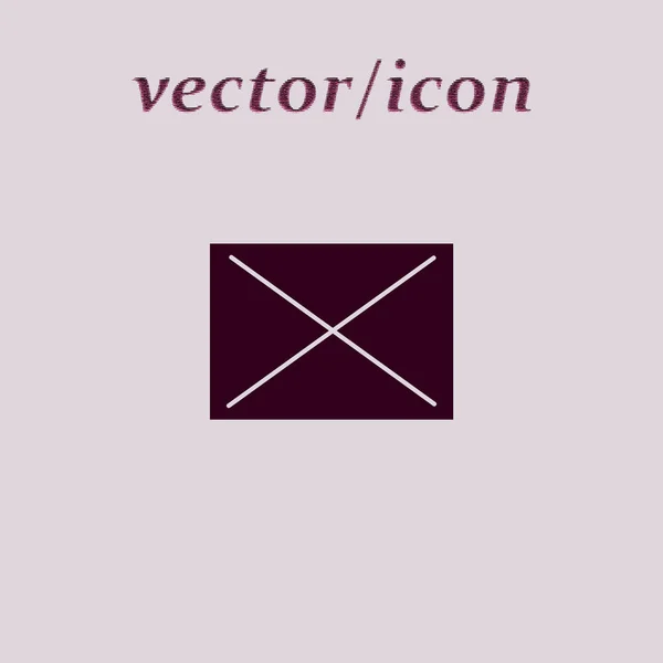 Minimalistische Vector Pictogram Van Brief Envelop Stockvector