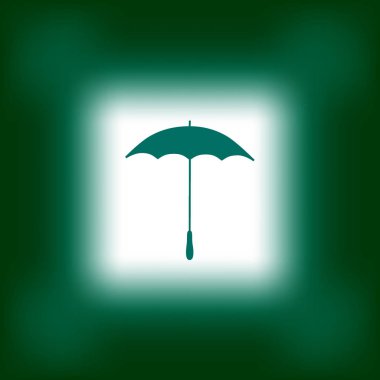 vektör çizim simgesini açık şemsiye