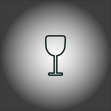 şarap cam düz kutsal kişilerin resmi, vektör, illüstrasyon 