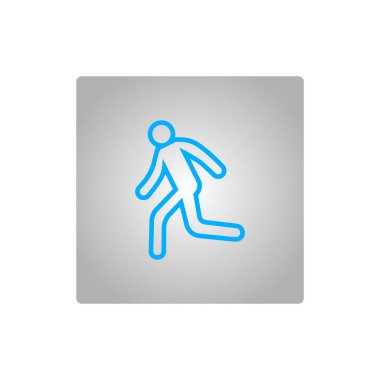 Çalışan adam basit simge silüeti