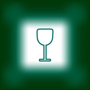 şarap cam düz kutsal kişilerin resmi, vektör, illüstrasyon 