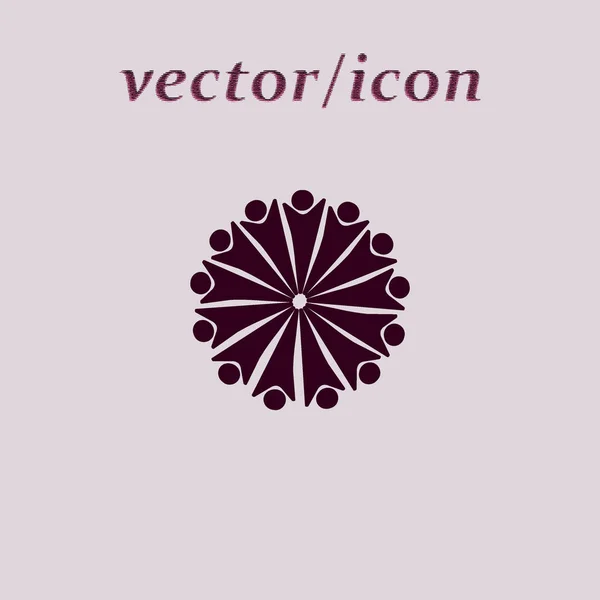 Ilustración Del Icono Del Vector Personas — Vector de stock