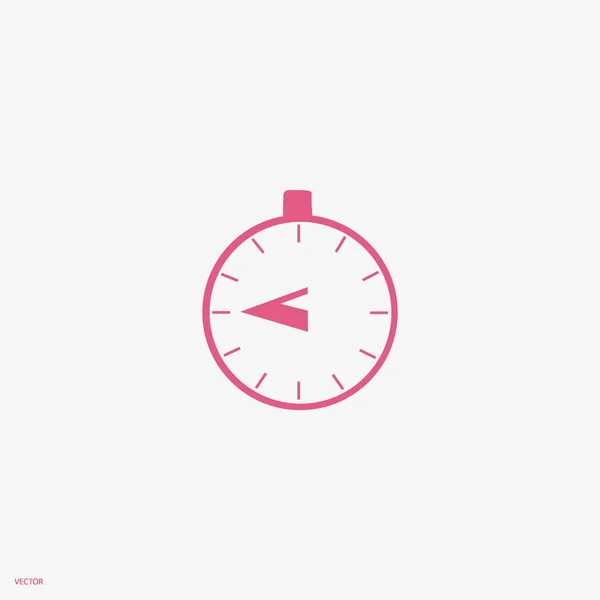 Stopwatch Icono Web Ilustración Vectorial Minimalista — Archivo Imágenes Vectoriales