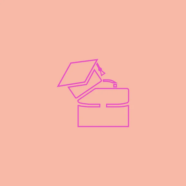 Bekarlığa Veda Kap Logo Şablonu Ile Modern Bavul — Stok Vektör