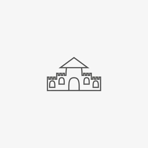 Illustrazione Vettoriale Castello Magico — Vettoriale Stock