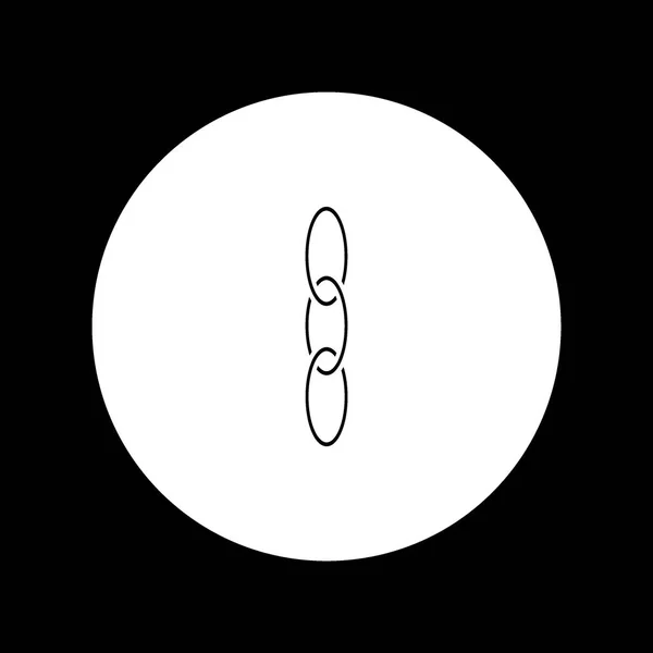 Icône Minimaliste Maillons Chaîne Illustration Vectorielle — Image vectorielle