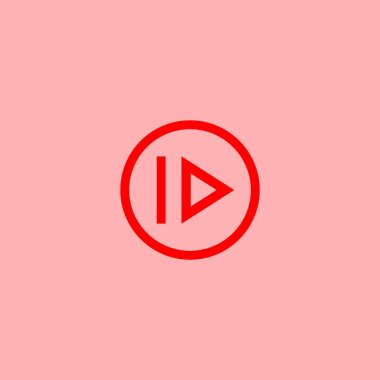 İleri medya adım düğmesinin, vektör, illüstrasyon