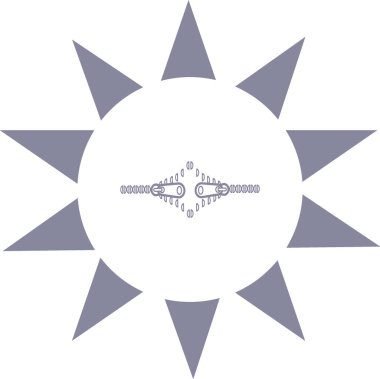 fermuar web simgesi, vektör çizim 