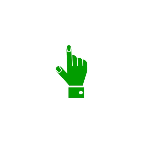 Minimalistisches Vektorsymbol Der Hand Die Mit Dem Finger Zeigt — Stockvektor