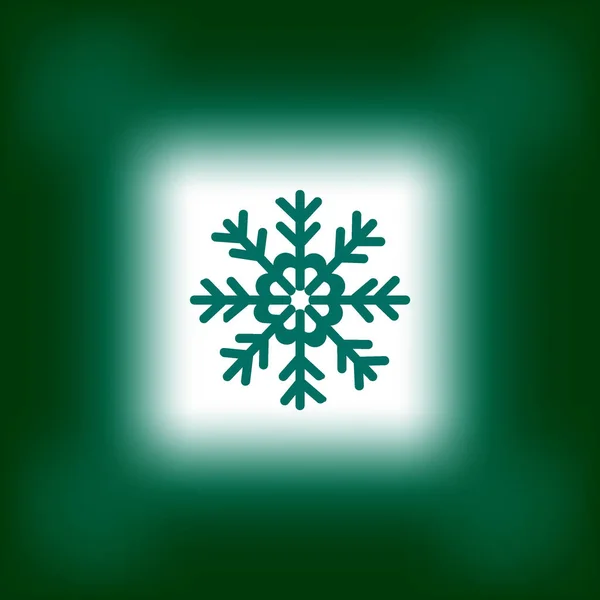 Minimalistische Darstellung Der Schneeflocke Vektorsymbol — Stockvektor