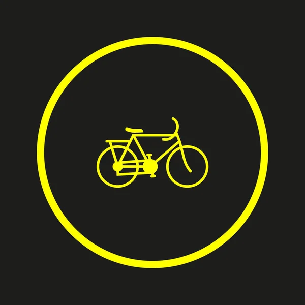 Велосипед Плоский Стиль Значок Векторна Ілюстрація — стоковий вектор