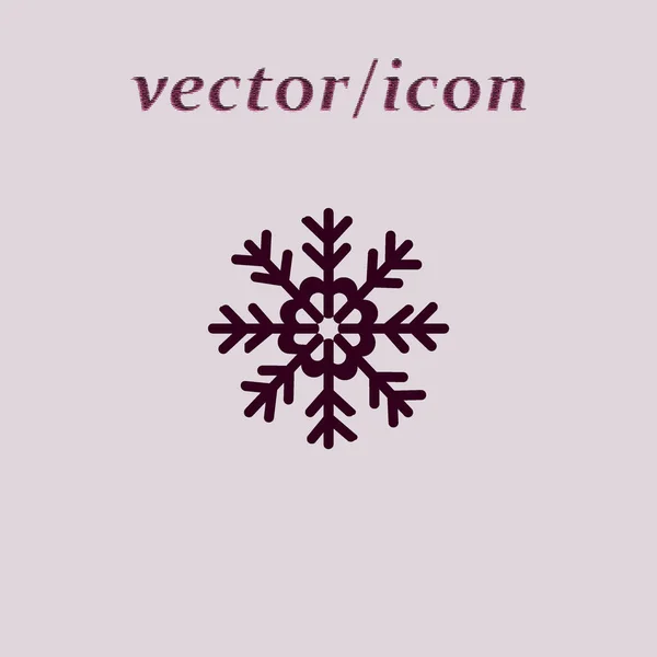 Красочная Икона Стиле Снежинки Векторная Иллюстрация — стоковый вектор